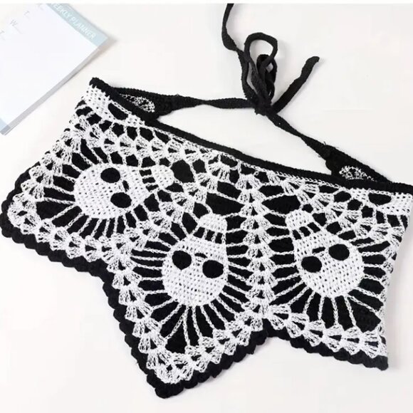New! Hippie Headband Bandana Skulls Hand Tie Homemade Kerchief - Cool! - Picture 1 of 2